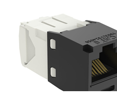 RJ45, svart, minityp