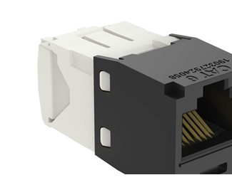 RJ45, svart, minityp