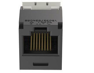RJ45, svart, minityp