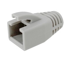 Grå, 8.0mm böjskydd RJ45 för klämma