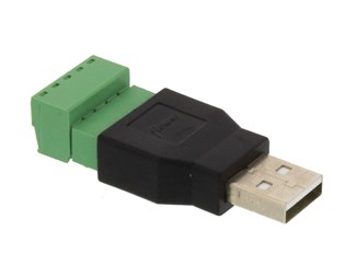 USB A hane till skruvplint