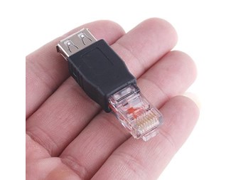 RJ45 hane till USB A hona