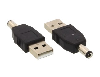 USB A hane till DC 5,5/2,1mm