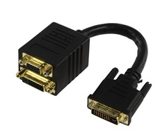 DVI hane till DVI hona + VGA hona