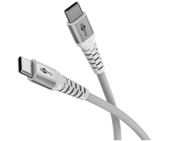 0,5m hvit tekstil, 480Mbps, 60W