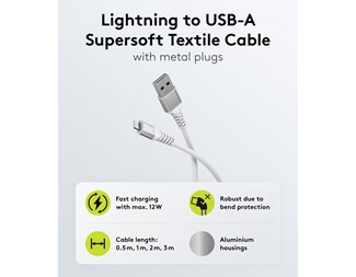 0,5M  MFi-certifierad USB 2.0