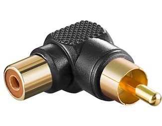 RCA-adapter 90° Hona/Hane