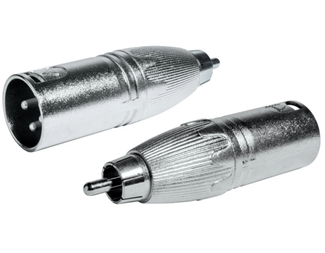 3-polig hankontakt till RCA hankontakt