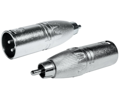 3-polig hankontakt till RCA hankontakt