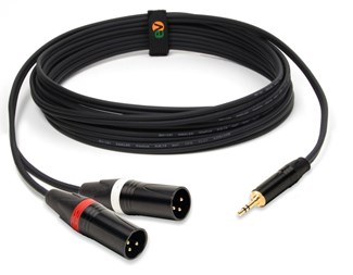 1,5 mtr Han 3,5mm til Han 2 x XLR