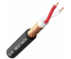 100,0 mtr 2x0,40mm2 (22AWG) sort HDPE