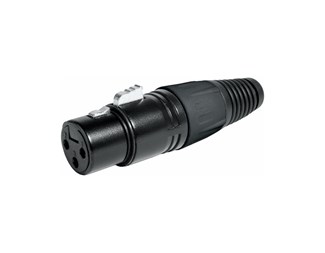 XLR-Kontakt FEMALE 3 POL Black