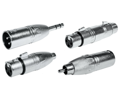3-polig hane till 6,3 mm stereo hane