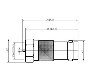 ADAPTER BNC - F FM/M