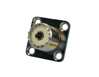 UHF Female 4 hole panel mount