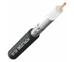 100,0 mtr Sort SDI kabel fleksibel 4K-UHD