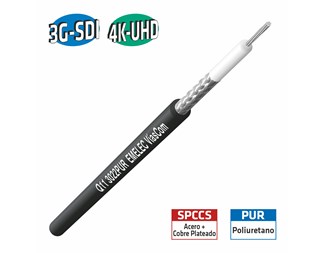 100,0 mtr Sort SDI 27 AWG PUR Outdoor
