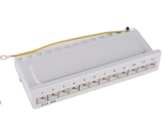 12xRJ45, 110/Krone Cat6A STP Vit