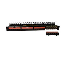 24xRJ45, 1HE, Keystone bestyckad. STP Cat6A