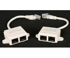 Kopplad för telefoni. 1xRJ45 till 4xRJ11