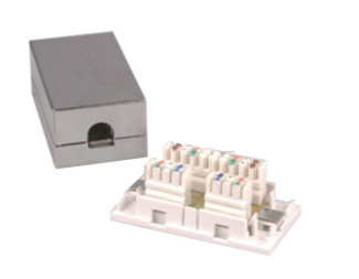 Oskärmad skarvbox Cat6