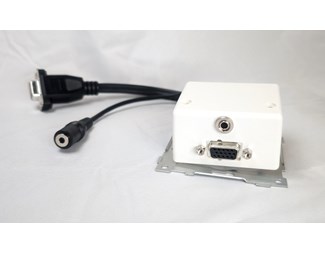 Vägguttag 1xVGA och 1xMinijack