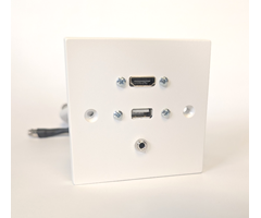 LinkIT VÄGGUTTAG 1xHDMI,1xMiniJack,1xUSB