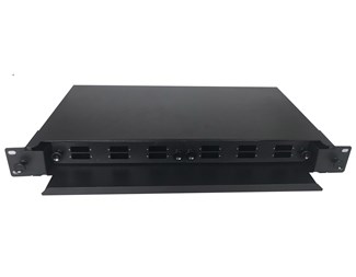 12SC Simplex/12LC Duplex fiberpanel för 19" 1HE