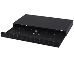 1HE  19¨ fiberpanel 12SC simplex/12LC duplex, svart