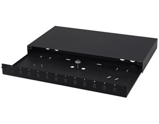 1HE  19¨ fiberpanel 12SC simplex/12LC duplex, svart
