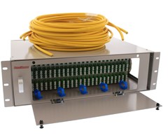 ODF 288, 3U Svänglucka LC Quad APC, inkl.6x 5m 48port trunk
