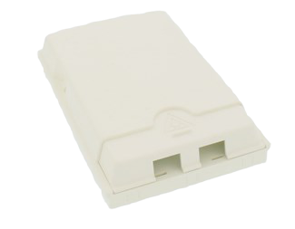 2 uttag för SC simplex eller LC duplex adapter