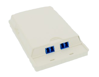 2 uttag för SC simplex eller LC duplex adapter