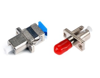 SC-ST MM/SM simplex UPC Hybrid adapter metall, Zirconia