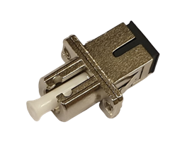 SC-MU MM/SM duplex UPC Hybrid adapter metall, Zirconia