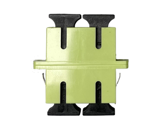 SC/SC, UPC, multimode duplex, Lime grön OM5