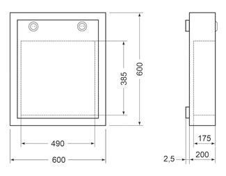 H600xB600xD200mm