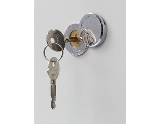 Väggskåp, Grå B600xH280xD400, 4HE (80kg)