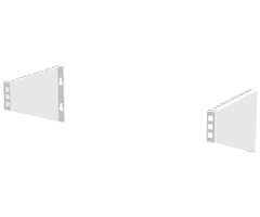 Universalkonsol för 10'' eller 19'' montage. 1/4HE (Par)