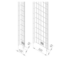 KHVN Vertikal Kabelhållare (H1890xB320xD62mm)