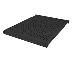 19" 1U, 350-600 mm 150 kg, svart
