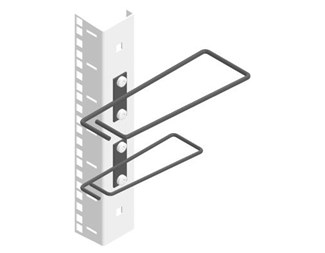 Metalbygel för 19'' profiler, svart, 50x150mm (par)