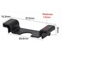 DIN-skena stopp 100Pack