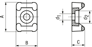 TM1S6-C0 Svart, 13x8,0x5,8mm, 100st (M)