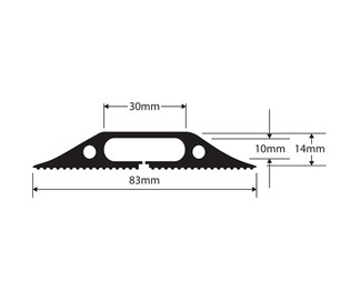 Golvlist 83mm 30x10mm (9m Rulle)