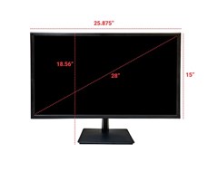 28" 4K, 12V DC Output, LAN Output, Speakers, 24/7