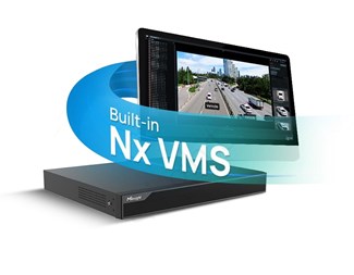 Upp till 16 kameror(400Mpps), Stöd för upp till 2x20TB SATA