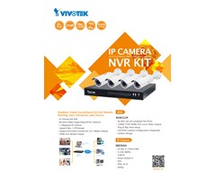 Vivotek-paket, ND8322P+4st FD8169A, inomhus Dome