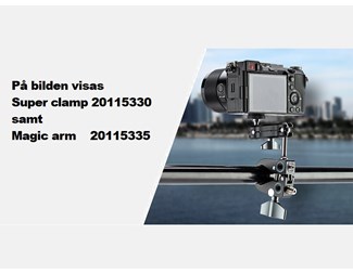 Svart, Clip Range 13-45mm, max 18 kg, 60*20*83mm