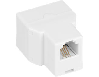 Rakkopplad: RJ11 (6/6), T-Koppling